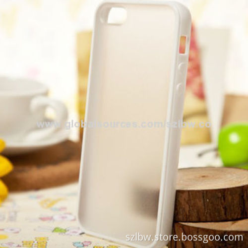 Transparent TPU Case for iPhone 5 and 5S, Ultra-thin Design, Colorful